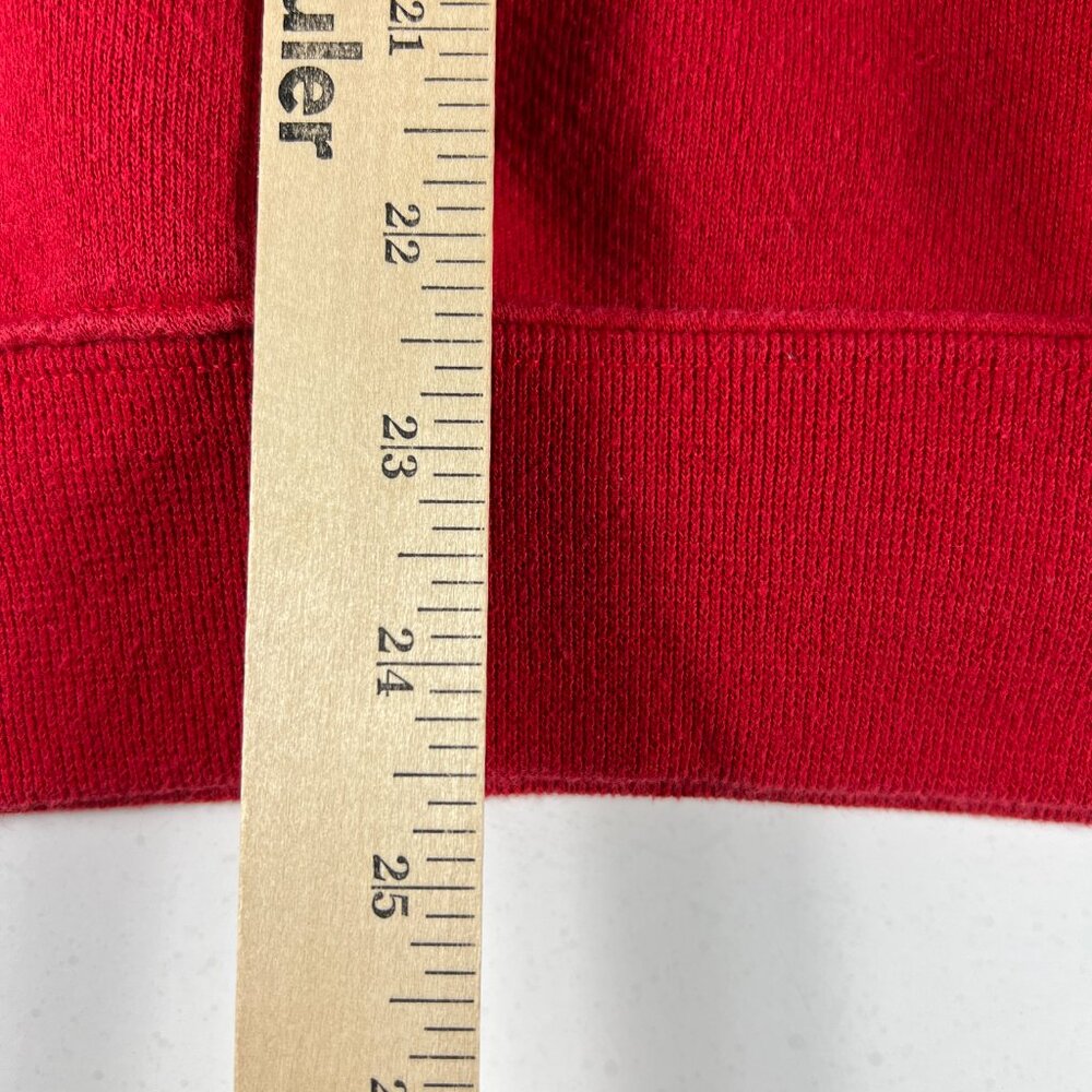 Y2K North Carolina State Wolfpack Sweatshirt Medium Red Faded Logo Crewneck - Picture 13 of 15